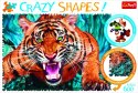 Puzzle - Crazy Shapes - 600 - Oko w oko z tygrysem - Trefl 11110