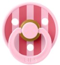 BIBS STUDIO COLOUR BABY PINK/CORAL Smoczek uspokajający kauczuk Hevea, roz S, FLOWPACK