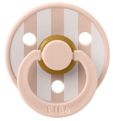 BIBS STUDIO COLOUR BLUSH/IVORY Smoczek uspokajający kauczuk Hevea, roz M, FLOWPACK
