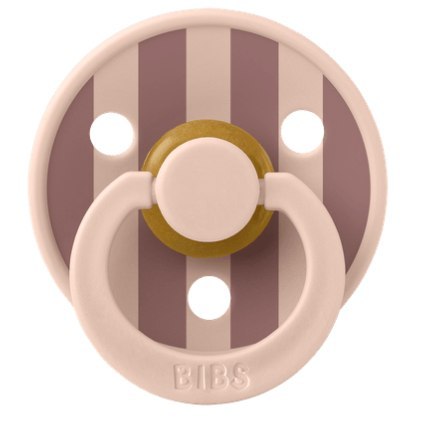 BIBS STUDIO COLOUR BLUSH/WOODCHUCK Smoczek uspokajający kauczuk Hevea, roz M, FLOWPACK
