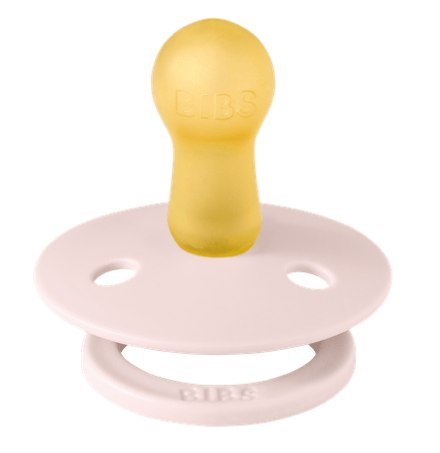 BIBS STUDIO COLOUR BUMBLEBEE FRIENDS Smoczek uspokajający kauczuk Hevea, roz M, FLOWPACK, PETAL