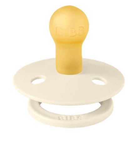 BIBS STUDIO COLOUR IVORY/DUSTY BLUE Smoczek uspokajający kauczuk Hevea, roz S, FLOWPACK