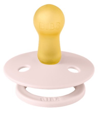 BIBS STUDIO COLOUR LADYBUG FRIENDS Smoczek uspokajający kauczuk Hevea, roz M, FLOWPACK, PETAL