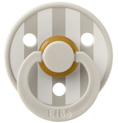 BIBS STUDIO COLOUR SAND/IVORY Smoczek uspokajający kauczuk Hevea, roz M, FLOWPACK