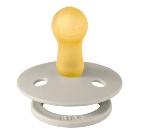 BIBS STUDIO COLOUR SAND/IVORY Smoczek uspokajający kauczuk Hevea, roz M, FLOWPACK