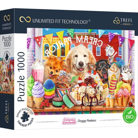 PUZZLE TREFL PRIME UFT 1000 - Cuteness Overload ze słodkimi pieskami 10699