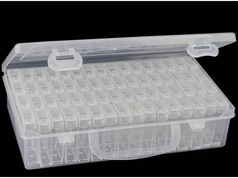 Pojemnik Pudełko Organizer Na Haft Diamentowy Akcesoria Do Haftu Sorter Na Drobiazgi Pojemnik Pudełko Organizer Na Haft Diamento