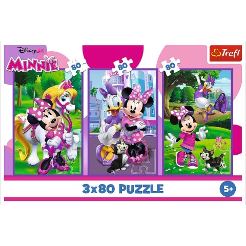 Puzzle - 3x80 - Minnie i przyjaciele - Disney Minnie Trefl 34889