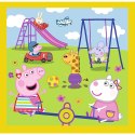 Puzzle - 3w1 (20, 36, 50) - Wesoły dzień Peppy - Świnka Peppa - Trefl 34849