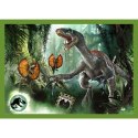 Puzzle - 4w1 (12, 15, 20, 24) - Groźne dinozaury - Universal Jurassic World - Trefl 34607