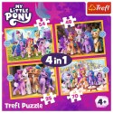 Puzzle - 4w1 (35, 48, 54, 70) - Poznaj kucyki Pony - My Little Pony - Trefl 34624