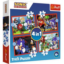 Puzzle - 4w1 (35, 48, 54, 70) - Przygody Sonica - Trefl 34625