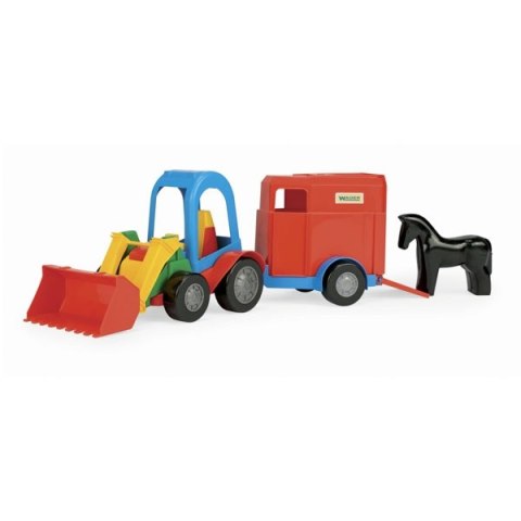 WADER 35204 Ładowarka z przyczepą na konia