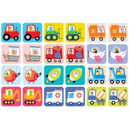 CzuCzu 6706476 Układanka edukacyjna Memory duuuże pojazdy