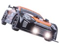 DUŻY Samochód Do Driftu Auto RC Drift 1:16 2,4 GHz PARA DYM 4WD Pomarańczowy Nissan GTR LED