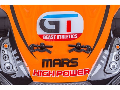 DUŻY Samochód Do Driftu Auto RC Drift 1:16 2,4 GHz PARA DYM 4WD Pomarańczowy Nissan GTR LED