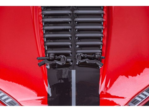 DUŻY Samochód Do Driftu Auto RC Drift 1:16 2,4 GHz PARA DYM Mustang 4WD Czerwony LED