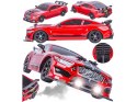 DUŻY Samochód Do Driftu Auto RC Drift 1:16 2,4 GHz PARA DYM Mustang 4WD Czerwony LED