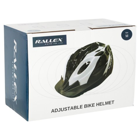 Kask rowerowy RALLEX otwory wentylacyjne regulowany damski męski uniwersalny młodzieżowy regulowany 58-61 cm
