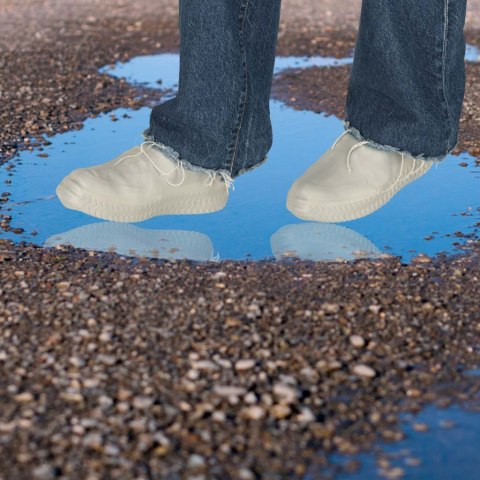 Nakładki przeciwdeszczowe na buty ochraniacze nieprzemakalne przeciwdeszczowe kalosze M szare roz. 35-38