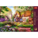 Puzzle - 1000 Premium Plus - Tea Time: Urocza chatka w lesie - Trefl 10804
