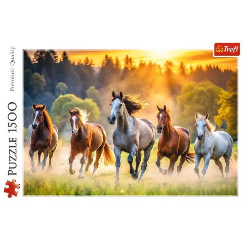 Puzzle - 1500 - Dzikie konie - Trefl 26215