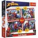 Puzzle - 4w1 - Bohaterski Spider-Man Trefl 34384