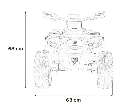 Quad Can Am Outlander ATV Różowy
