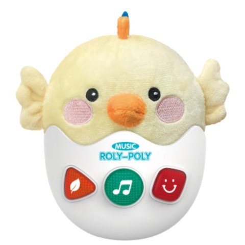 Interaktywna Wańka Wstańka Kurczak Światła Dźwięki Żółty