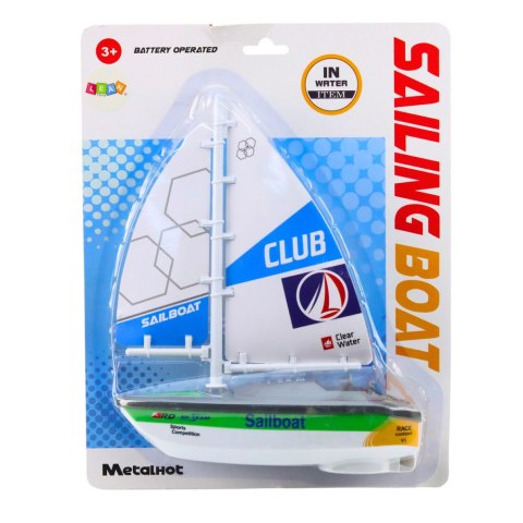 Żaglówka Łódź Na Baterie Napęd Turbinowy Zielona