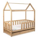KLUPŚ Łóżko-domek 160x80 LIV dąb