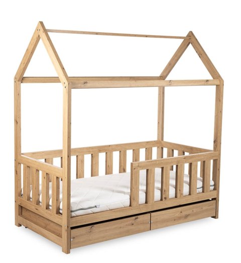 KLUPŚ Łóżko-domek 160x80 LIV dąb