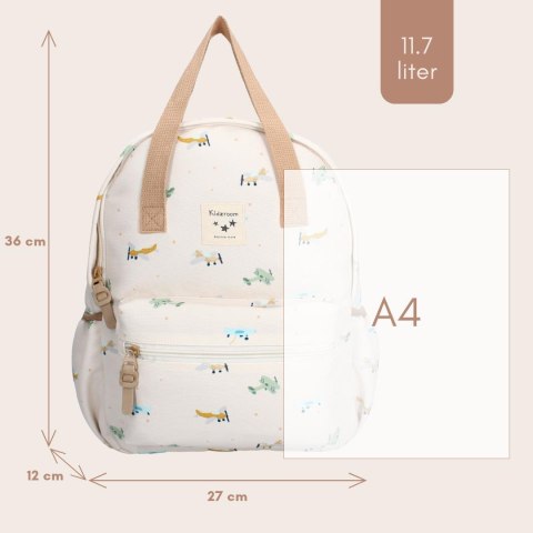 Plecak dla dzieci L Small Aeroplane Beige KIDZROOM