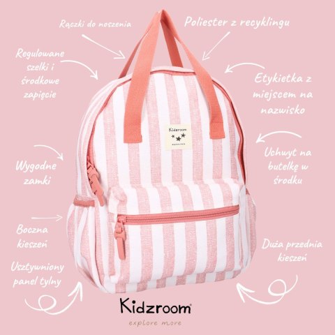 Plecak dla dzieci L Stripe Frenzy Pink KIDZROOM