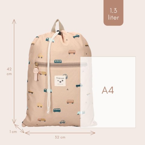 Worek plecak Sweet Cars brown KIDZROOM