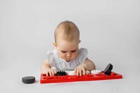 HENCZ 841 Puzzle sensoryczne kółeczka XL kontrastowe