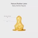 BIBS BUTELKA SZKLANA ze smoczkiem antykolkowym z kauczuku naturalnego, pojemność 120 ml, BLUSH