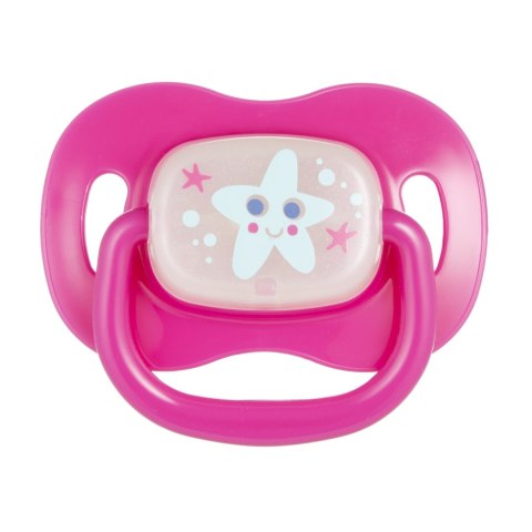 CANPOL 22/435_pin Smoczek uspokajający silikon 6-18m okrągły Love&sea