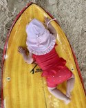 Kapelusz kąpielowy czapka UV english rose 12-24m S