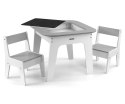MILLY MALLY 6629 Zestaw mebli Olaf - Stolik i dwa krzesełka Grey