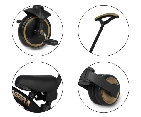 MILLY MALLY 6276 Rowerek trójkołowy Stager 3w1 Platinum