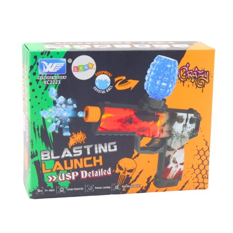 Pistolet Automatyczny Na Kulki Wodne Żelowe Czaszka