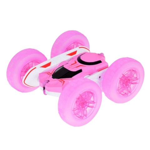 Samochód Kaskaderski Auto Zdalnie Sterowane RC 360° Różowy
