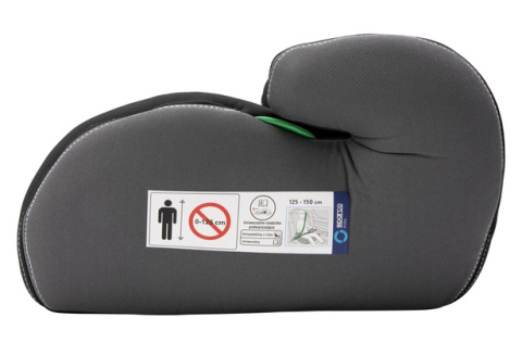 Siedzisko Sparco F100k pikowany Grupa 125-150cm ( 15-36kg ) pianka 3cm - czarny