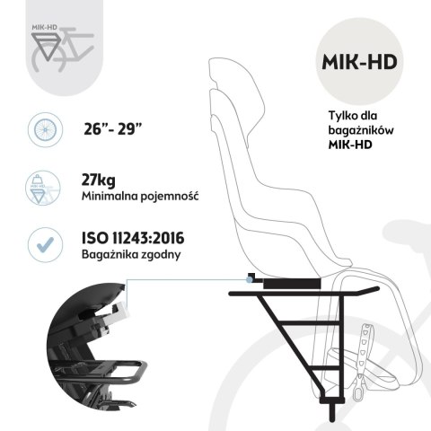 Fotelik row.Bobike GO bagażnik MIK HD Candy Pink