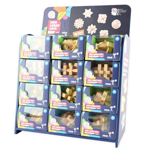 IQ puzzle drewniane łamigłówki (4 wzory)