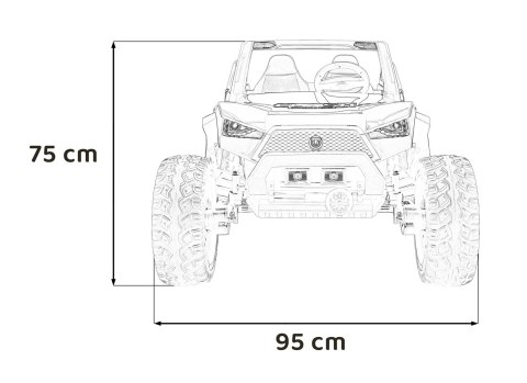 Pojazd Buggy Clash STRONG 4x4 Czarny