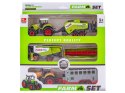 Zestaw 3 Pojazdów, Maszyny Rolnicze, 2 x Traktor, Kombajn, Farma