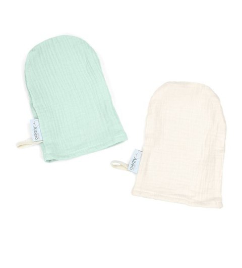 ALBERO MIO Myjki muślinowe 2-pak WM446 Miętowy