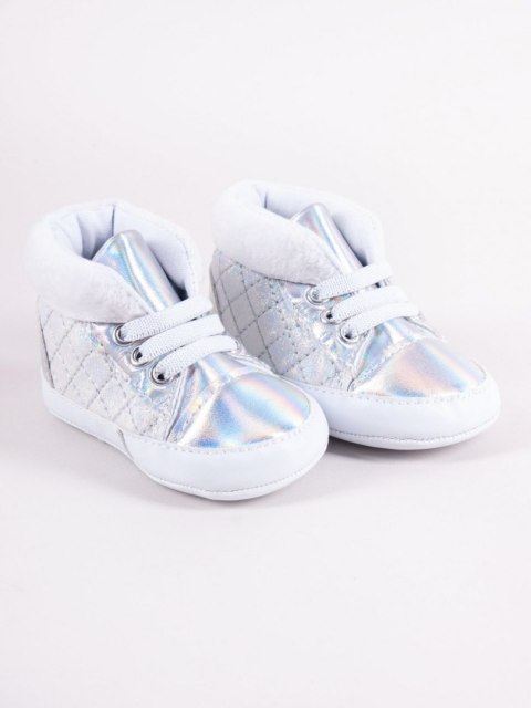 SCORPIO OBO-191G Buciki srebrne dziewczęce 0-6m